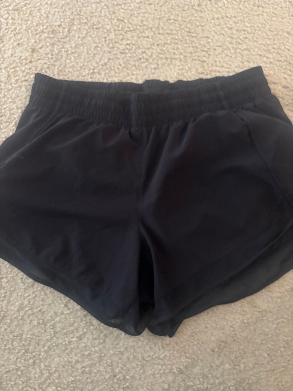 Athleta Black Athletic Shorts with Elastic Waistband size Small